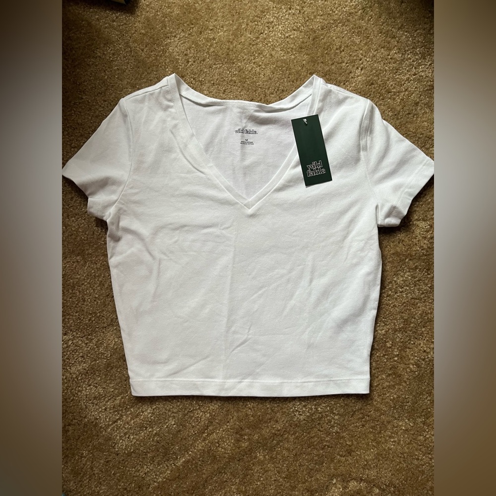 NWT white v neck